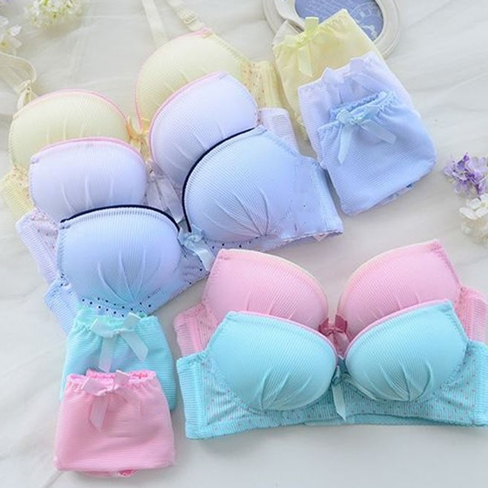 Comfortable Striped Bra Panty Set(5 in 1) in Saudi Arabia, Riyadh